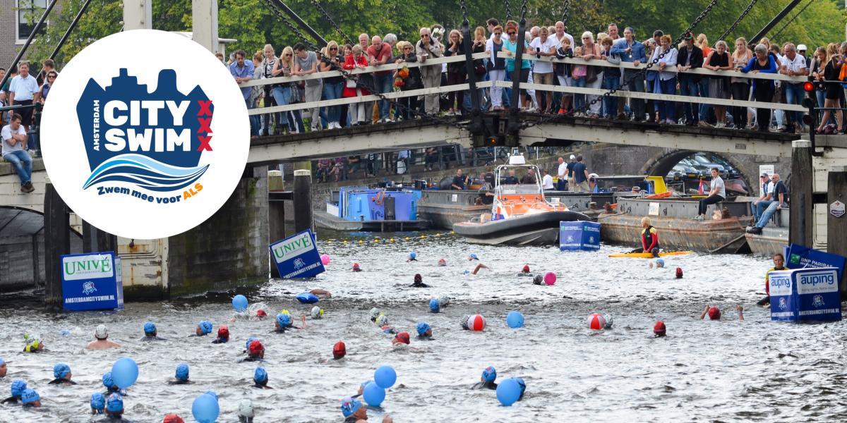 Maarten neemt deel aan de Amsterdam City Swim! #GoedDoel #StrijdtegenALS